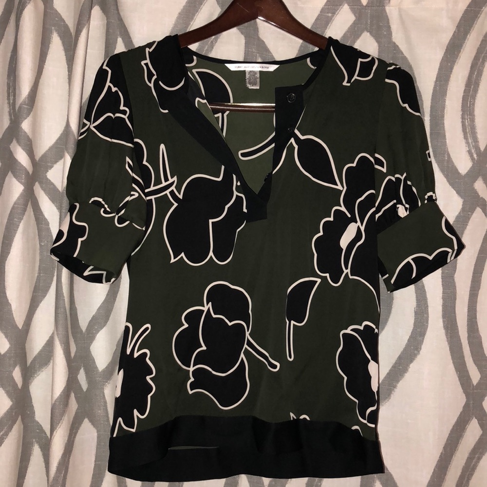 Diane von Furstenberg silk top